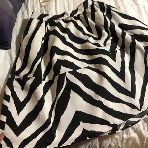 Express midi zebra skirt